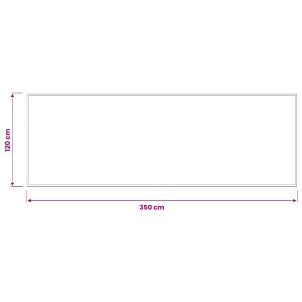 Grote foto vidaxl deurmat lichtgrijs 350 x 120 cm 100 polyamide tuin en terras overige tuin en terras