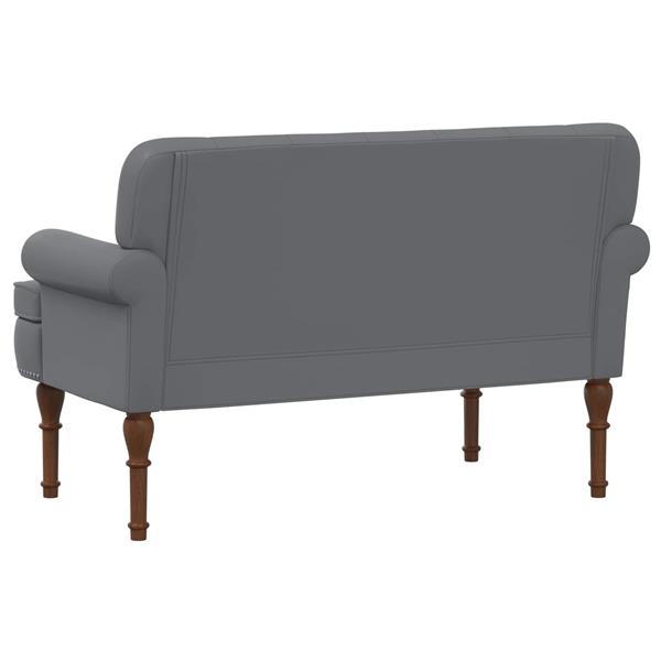 Grote foto vidaxl loungebank met knopencomfort grijs 120 x 65 x 77 cm kunstleer huis en inrichting overige huis en inrichting