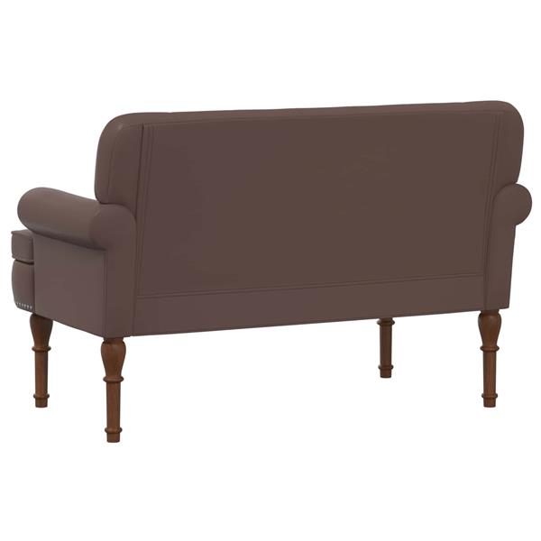 Grote foto vidaxl loungebank met knopencomfort bruin 120 x 65 x 77 cm kunstleer huis en inrichting overige huis en inrichting