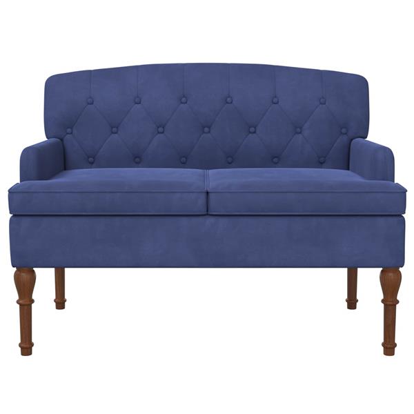 Grote foto vidaxl loungebank met knopencomfort politieblauw 111 x 65 x 79 cm huis en inrichting bankstellen