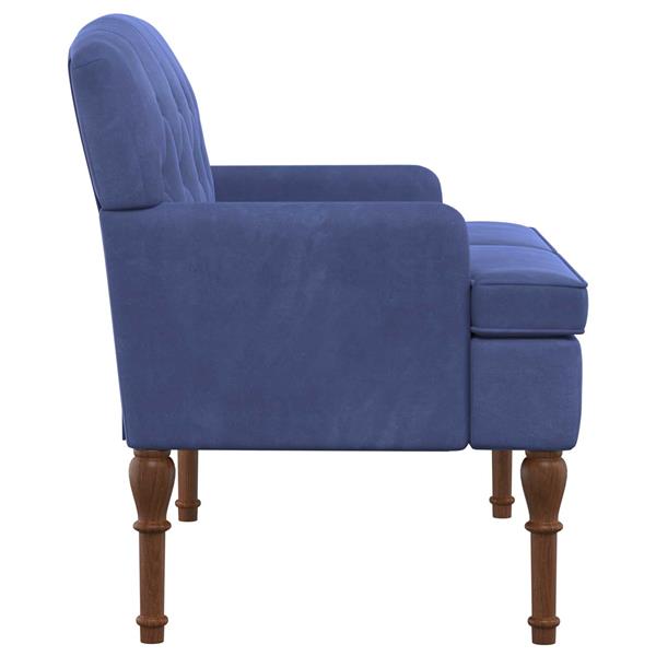 Grote foto vidaxl loungebank met knopencomfort politieblauw 111 x 65 x 79 cm huis en inrichting bankstellen
