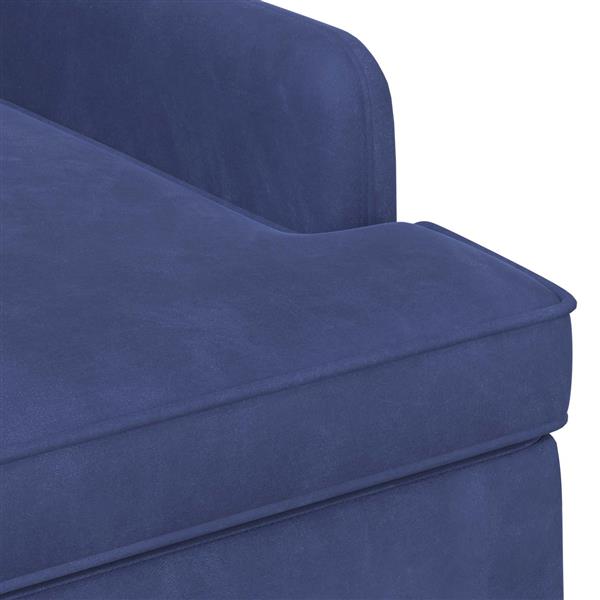 Grote foto vidaxl loungebank met knopencomfort politieblauw 111 x 65 x 79 cm huis en inrichting bankstellen