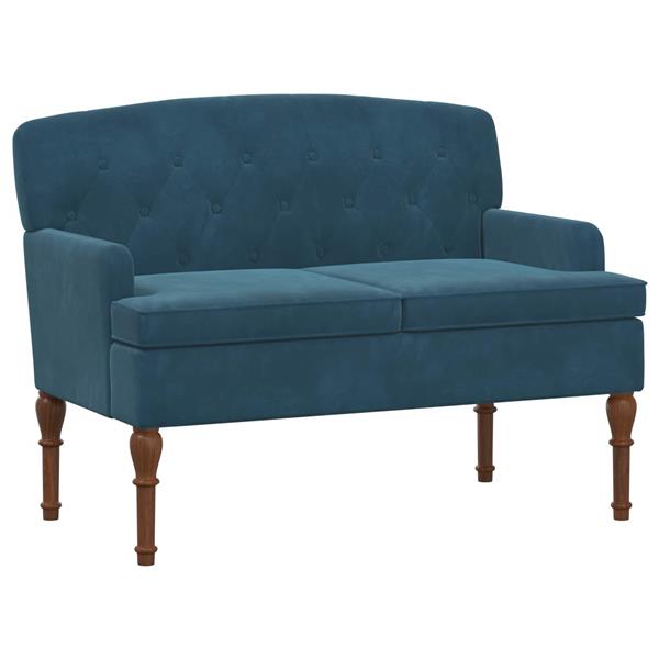 Grote foto vidaxl loungebank met knopencomfort blauw 111 x 65 x 79 cm fluweel huis en inrichting bankstellen