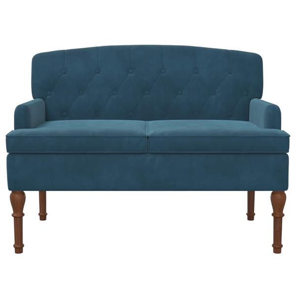 Grote foto vidaxl loungebank met knopencomfort blauw 111 x 65 x 79 cm fluweel huis en inrichting bankstellen