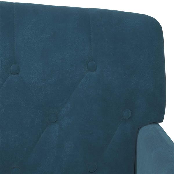 Grote foto vidaxl loungebank met knopencomfort blauw 111 x 65 x 79 cm fluweel huis en inrichting bankstellen