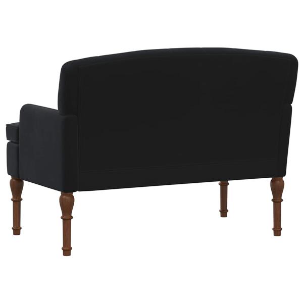 Grote foto vidaxl loungebank met knopencomfort zwart 111 x 65 x 79 cm fluweel huis en inrichting bankstellen