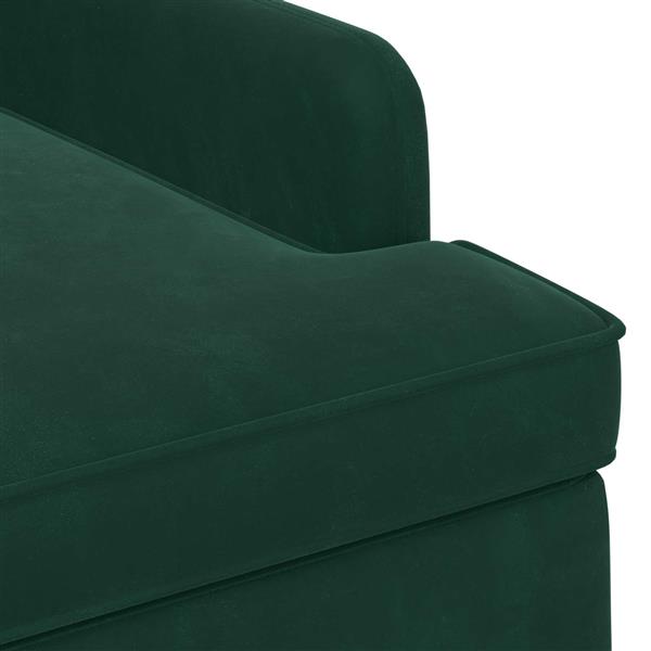 Grote foto vidaxl loungebank met knopencomfort donkergroen 111 x 65 x 79 cm huis en inrichting bankstellen
