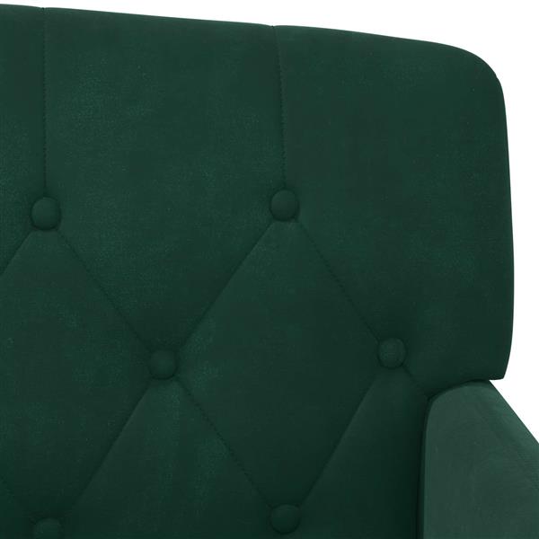Grote foto vidaxl loungebank met knopencomfort donkergroen 111 x 65 x 79 cm huis en inrichting bankstellen