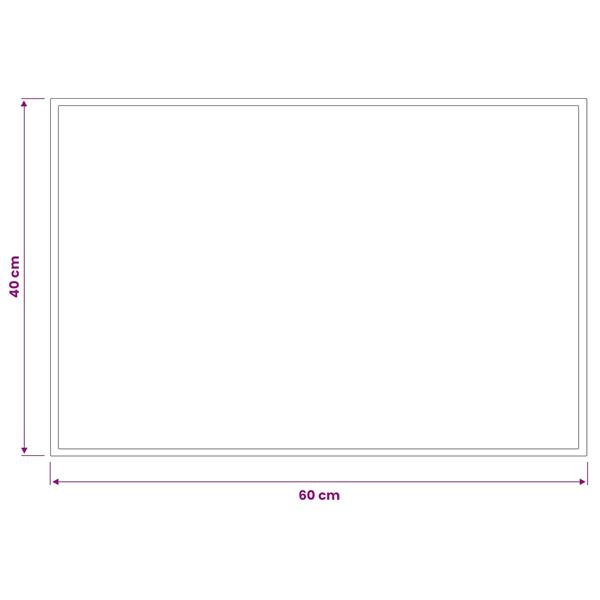 Grote foto vidaxl deurmat lichtgrijs 60 x 40 cm 100 polyamide tuin en terras overige tuin en terras