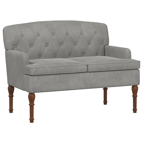 Grote foto vidaxl loungebank met knopencomfort lichtgrijs 111 x 65 x 79 cm huis en inrichting bankstellen