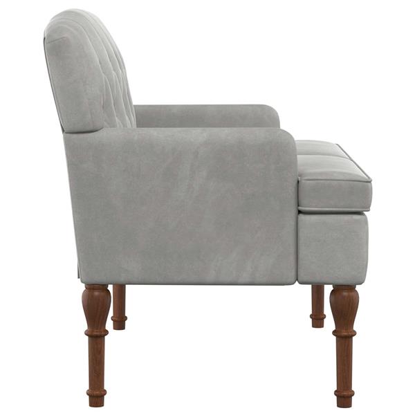 Grote foto vidaxl loungebank met knopencomfort lichtgrijs 111 x 65 x 79 cm huis en inrichting bankstellen