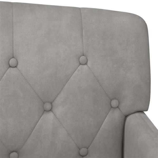 Grote foto vidaxl loungebank met knopencomfort lichtgrijs 111 x 65 x 79 cm huis en inrichting bankstellen
