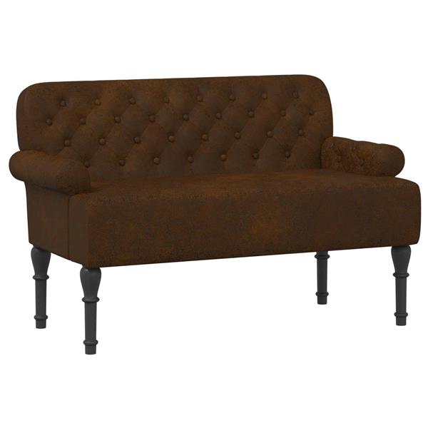 Grote foto vidaxl loungebank met knopencomfort bruin 120 x 65 x 78 cm huis en inrichting bankstellen