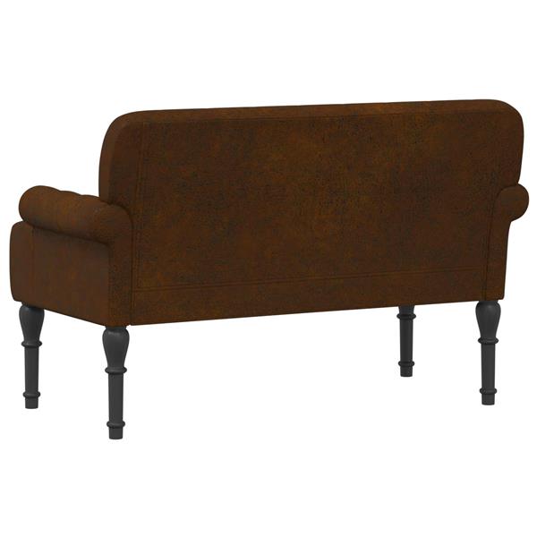 Grote foto vidaxl loungebank met knopencomfort bruin 120 x 65 x 78 cm huis en inrichting bankstellen