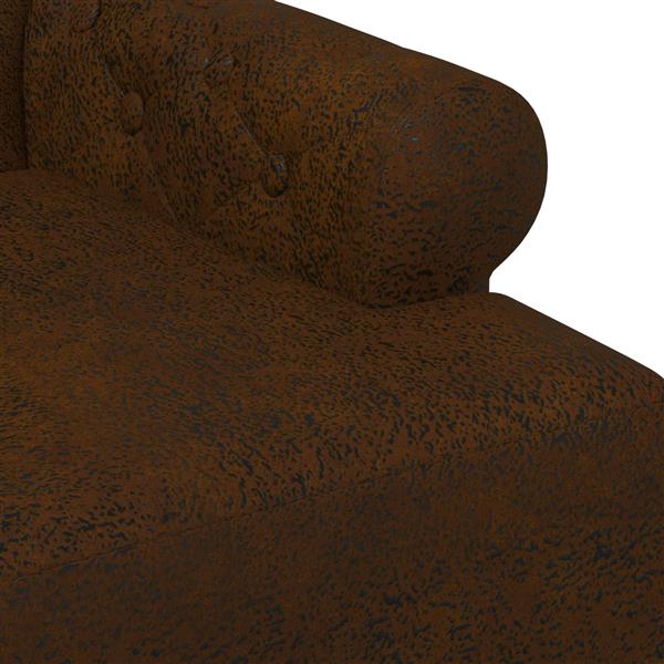 Grote foto vidaxl loungebank met knopencomfort bruin 120 x 65 x 78 cm huis en inrichting bankstellen