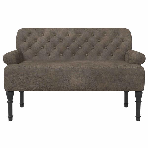 Grote foto vidaxl loungebank met knopencomfort donkergrijs 120 x 65 x 78 cm huis en inrichting bankstellen
