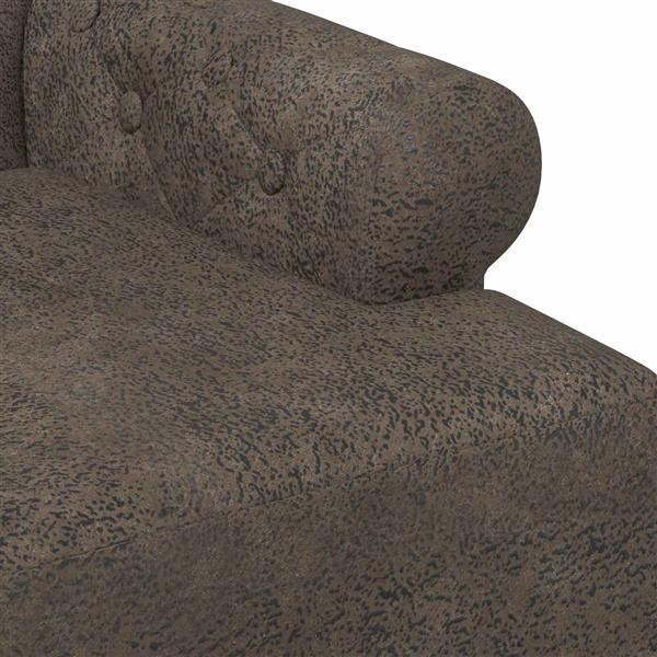 Grote foto vidaxl loungebank met knopencomfort donkergrijs 120 x 65 x 78 cm huis en inrichting bankstellen