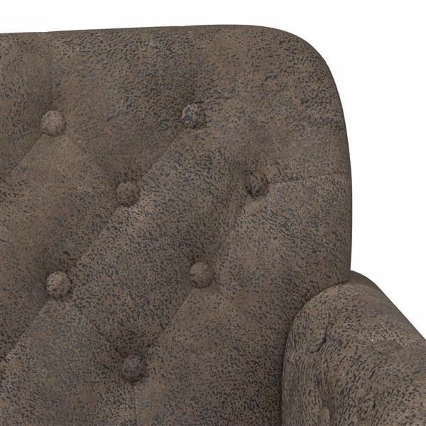 Grote foto vidaxl loungebank met knopencomfort donkergrijs 120 x 65 x 78 cm huis en inrichting bankstellen
