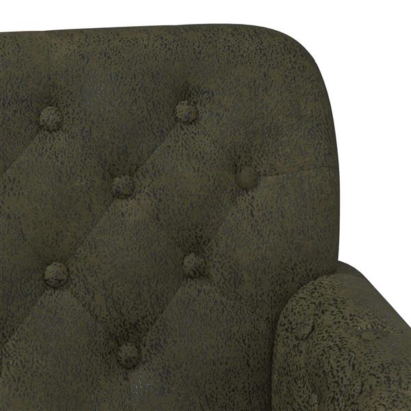 Grote foto vidaxl loungebank met knopencomfort legergroen 120 x 65 x 78 cm huis en inrichting bankstellen
