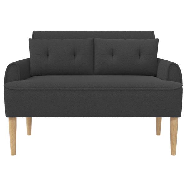 Grote foto vidaxl loungebank met knopencomfort donkergrijs 117 x 67 x 77 cm huis en inrichting bankstellen