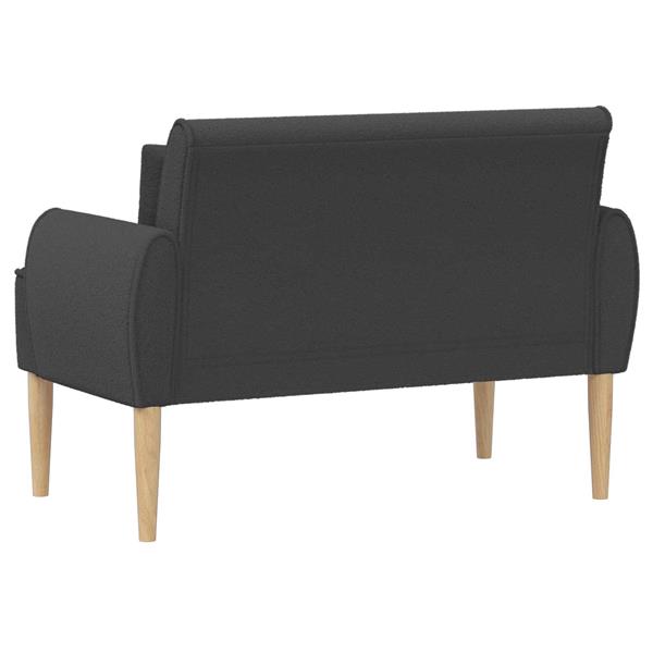 Grote foto vidaxl loungebank met knopencomfort donkergrijs 117 x 67 x 77 cm huis en inrichting bankstellen
