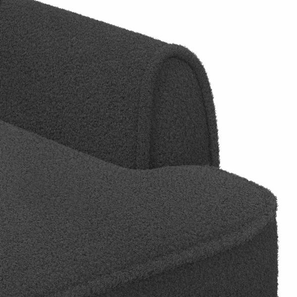 Grote foto vidaxl loungebank met knopencomfort donkergrijs 117 x 67 x 77 cm huis en inrichting bankstellen
