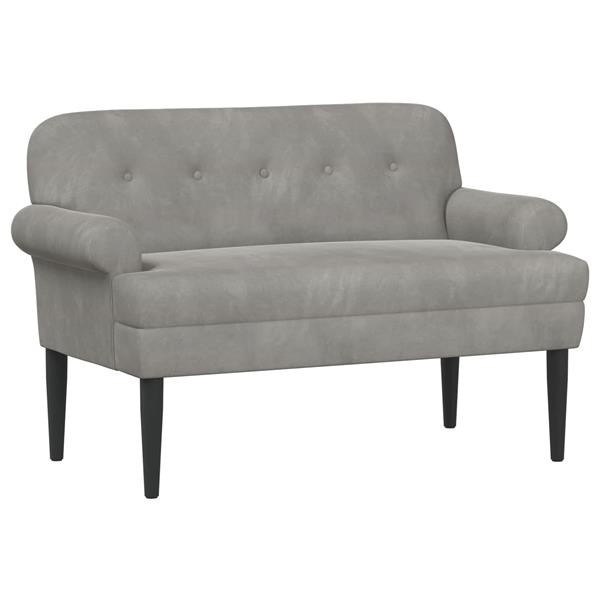 Grote foto vidaxl loungebank met knopencomfort lichtgrijs 120 x 66 x 78 cm huis en inrichting bankstellen