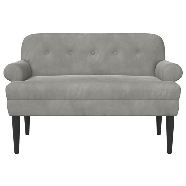 Grote foto vidaxl loungebank met knopencomfort lichtgrijs 120 x 66 x 78 cm huis en inrichting bankstellen