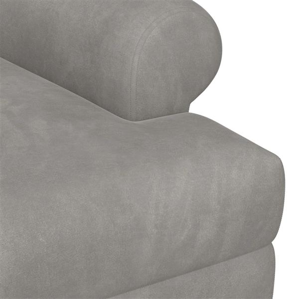 Grote foto vidaxl loungebank met knopencomfort lichtgrijs 120 x 66 x 78 cm huis en inrichting bankstellen