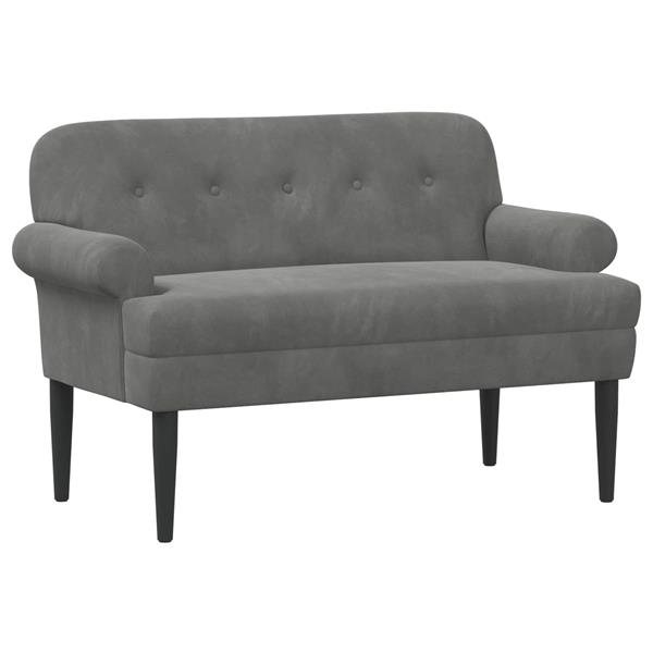 Grote foto vidaxl loungebank met knopencomfort donkergrijs 120 x 66 x 78 cm huis en inrichting bankstellen