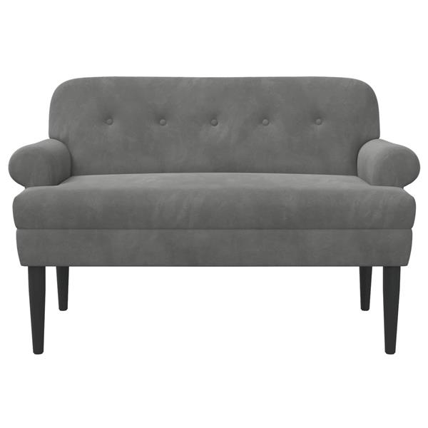 Grote foto vidaxl loungebank met knopencomfort donkergrijs 120 x 66 x 78 cm huis en inrichting bankstellen