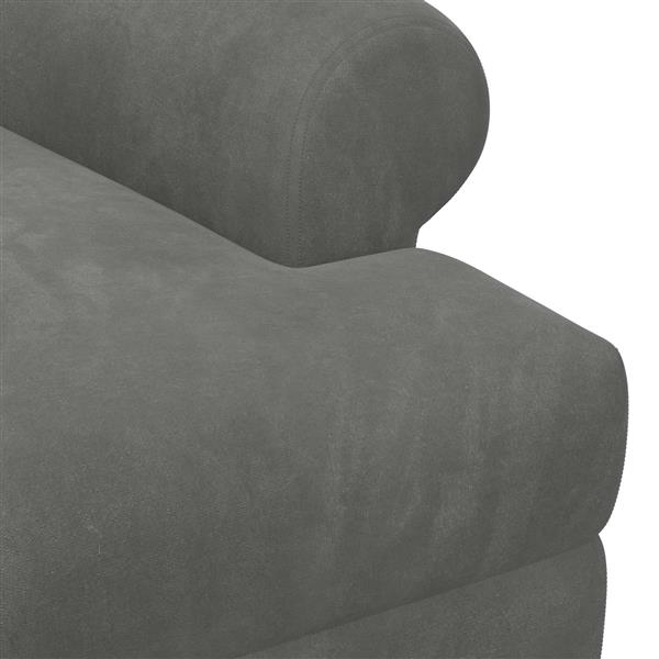 Grote foto vidaxl loungebank met knopencomfort donkergrijs 120 x 66 x 78 cm huis en inrichting bankstellen