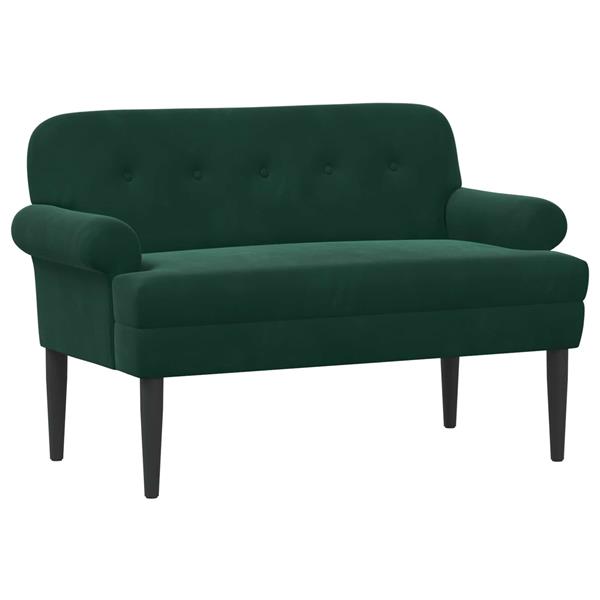 Grote foto vidaxl loungebank met knopencomfort donkergroen 120 x 66 x 78 cm huis en inrichting bankstellen