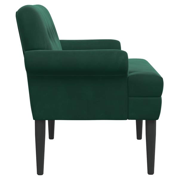 Grote foto vidaxl loungebank met knopencomfort donkergroen 120 x 66 x 78 cm huis en inrichting bankstellen