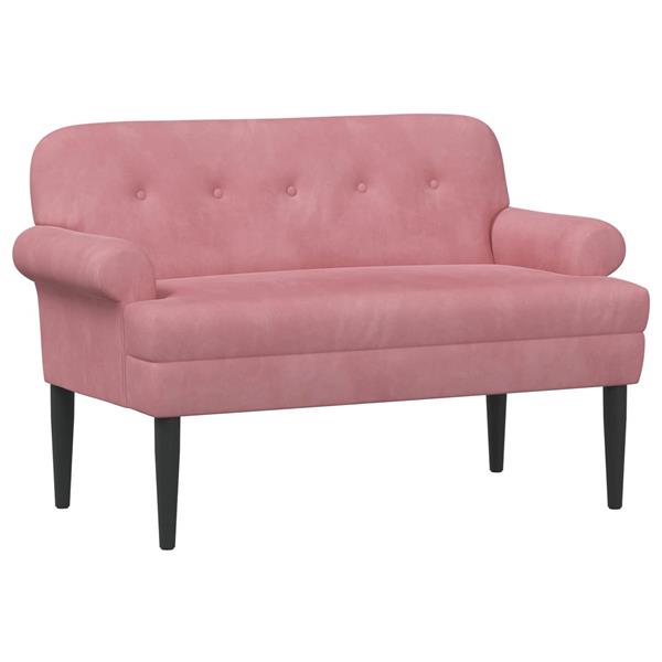 Grote foto vidaxl loungebank met knopencomfort roze 120 x 66 x 78 cm fluweel huis en inrichting bankstellen