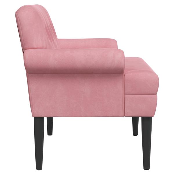 Grote foto vidaxl loungebank met knopencomfort roze 120 x 66 x 78 cm fluweel huis en inrichting bankstellen