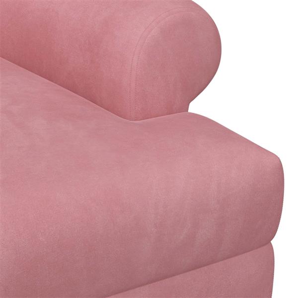 Grote foto vidaxl loungebank met knopencomfort roze 120 x 66 x 78 cm fluweel huis en inrichting bankstellen