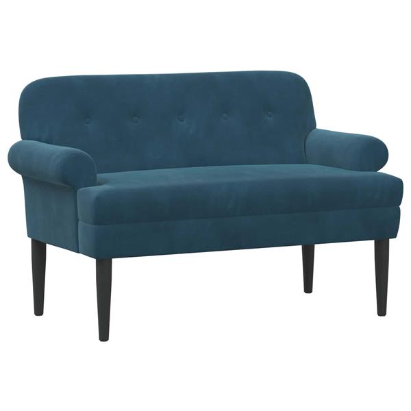Grote foto vidaxl loungebank met knopencomfort blauw 120 x 66 x 78 cm fluweel huis en inrichting bankstellen