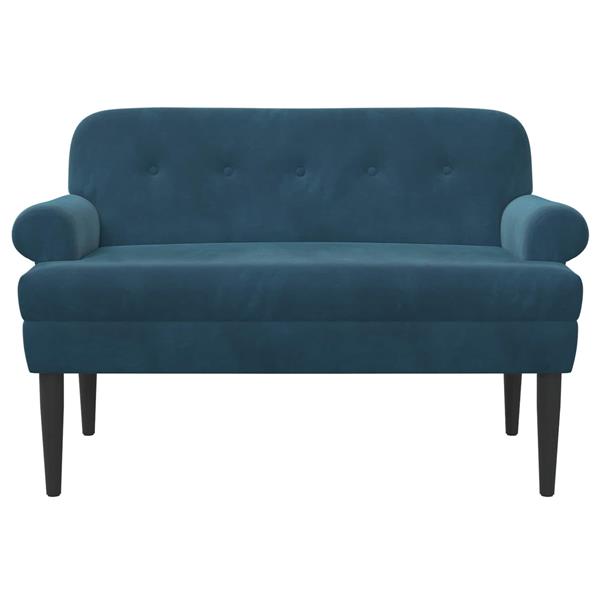 Grote foto vidaxl loungebank met knopencomfort blauw 120 x 66 x 78 cm fluweel huis en inrichting bankstellen