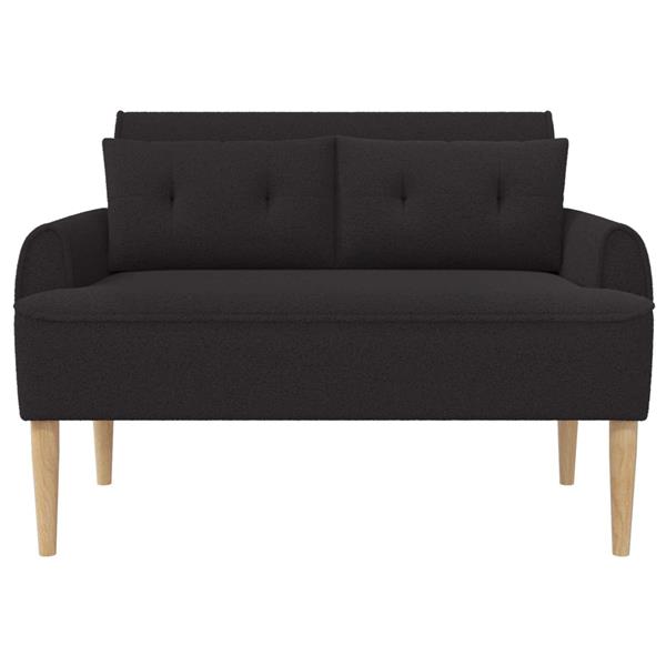 Grote foto vidaxl loungebank met knopencomfort zwart 117 x 67 x 77 cm boucl huis en inrichting bankstellen