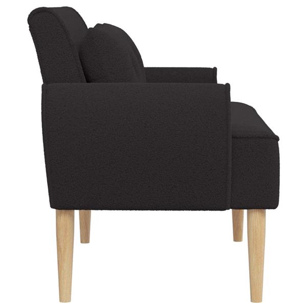 Grote foto vidaxl loungebank met knopencomfort zwart 117 x 67 x 77 cm boucl huis en inrichting bankstellen