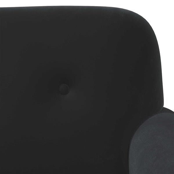 Grote foto vidaxl loungebank met knopencomfort zwart 120 x 66 x 78 cm fluweel huis en inrichting bankstellen