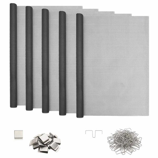Grote foto vidaxl lichtschachtdeksel met clips 5 st 70 x 130 cm glasvezel grijs tuin en terras hekken en schuttingen