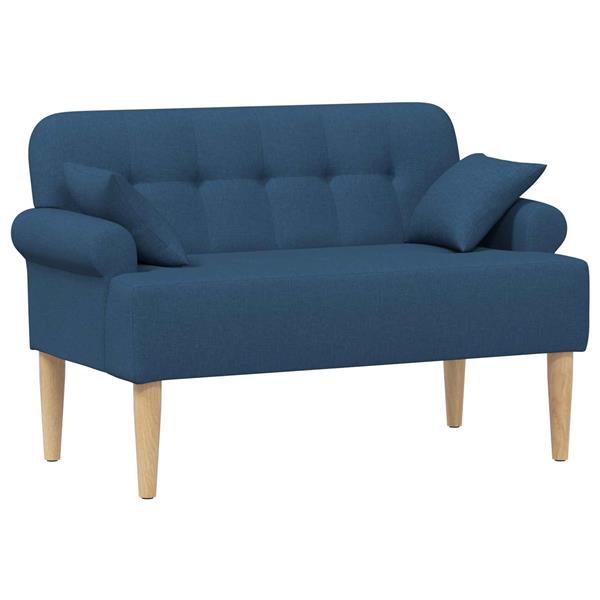 Grote foto vidaxl loungebank met knopencomfort blauw 120 x 65 x 79 cm stof huis en inrichting bankstellen