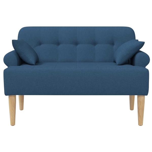 Grote foto vidaxl loungebank met knopencomfort blauw 120 x 65 x 79 cm stof huis en inrichting bankstellen