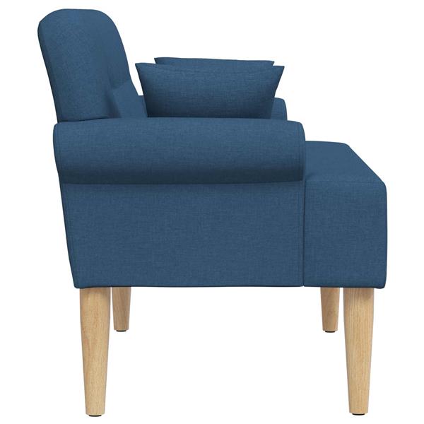 Grote foto vidaxl loungebank met knopencomfort blauw 120 x 65 x 79 cm stof huis en inrichting bankstellen