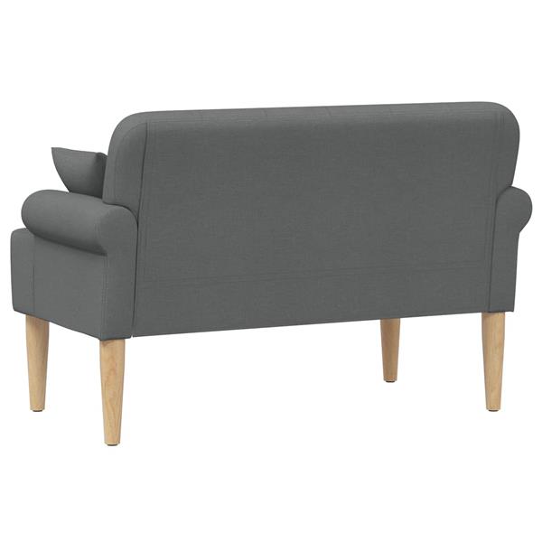 Grote foto vidaxl loungebank met knopencomfort donkergrijs 120 x 65 x 79 cm stof huis en inrichting bankstellen