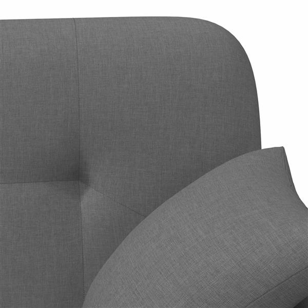 Grote foto vidaxl loungebank met knopencomfort donkergrijs 120 x 65 x 79 cm stof huis en inrichting bankstellen