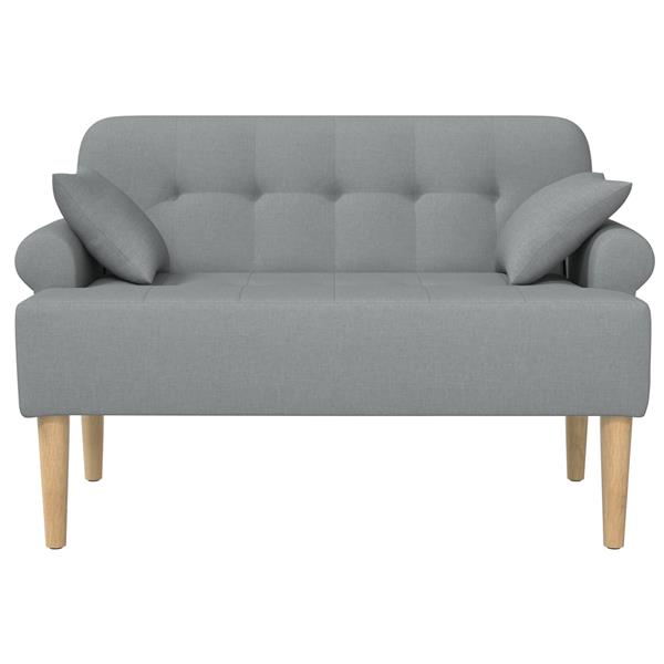 Grote foto vidaxl loungebank met knopencomfort lichtgrijs 120 x 65 x 79 cm stof huis en inrichting bankstellen