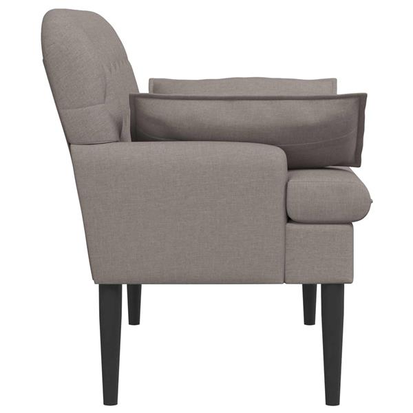 Grote foto vidaxl loungebank met knopencomfort taupe 111 x 68 x 80 cm stof huis en inrichting bankstellen